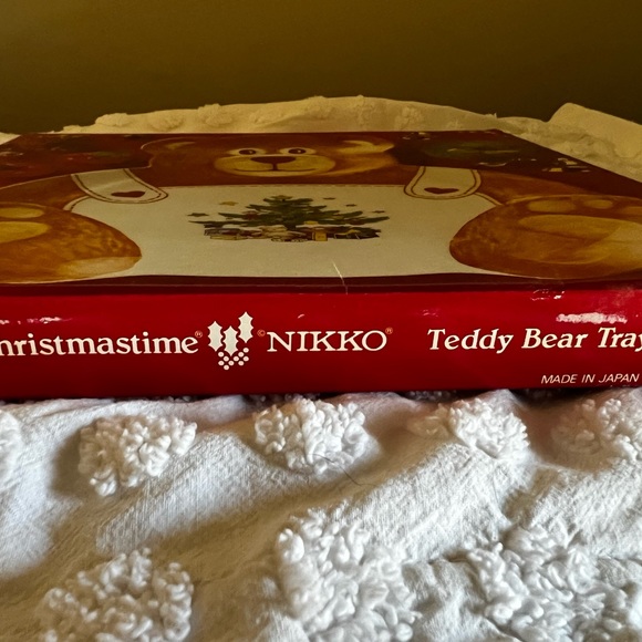 Nikko Japan 🎄 Christmastime Teddy Bear 🧸 Cookie Dessert Platter 🎄 - Picture 3 of 16